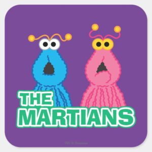 Martians Classic Style Square Sticker