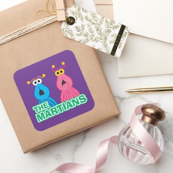 Martians_Classic_Style_Square_Sticker_5 Martians Classic Style Square Sticker
