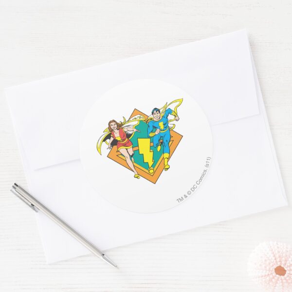 Mary_&_Junior_Run_Classic_Round_Sticker_3 Mary Junior Run Classic Round Sticker