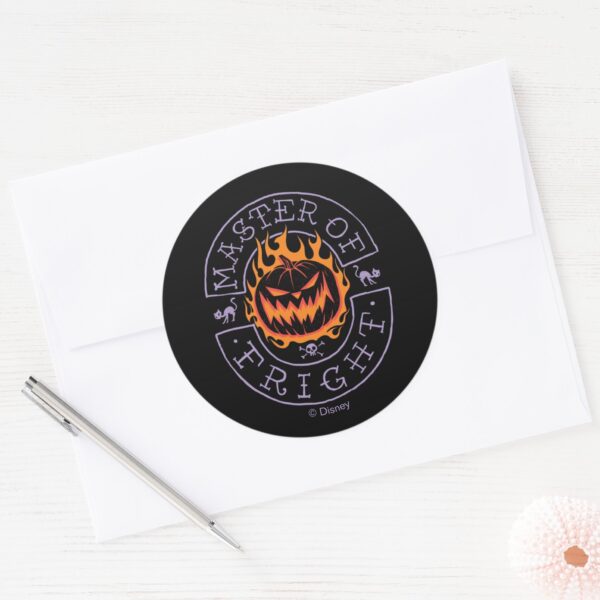 Master_of_Fright_-_Flaming_Pumpkin_Head_Classic_Round_Sticker_3 Master Of Fright Flaming Pumpkin Head Classic Round Sticker