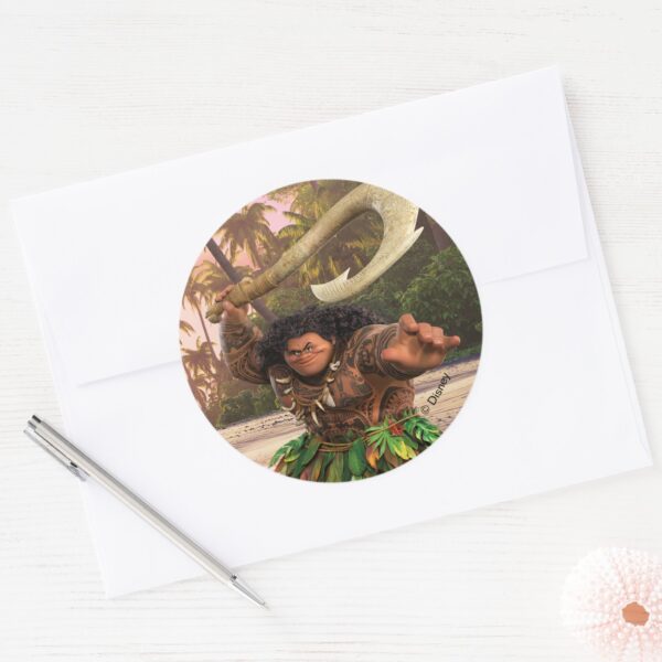 Maui_Magical_Hook_Classic_Round_Sticker_3 Maui Magical Hook Classic Round Sticker