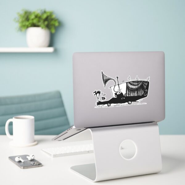 Mayor_of_Halloween_Town_Driving_Hearse_Sticker_3 Mayor Of Halloween Town Driving Hearse Sticker