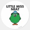 Meet Little Miss Neat Classic Round Sticker