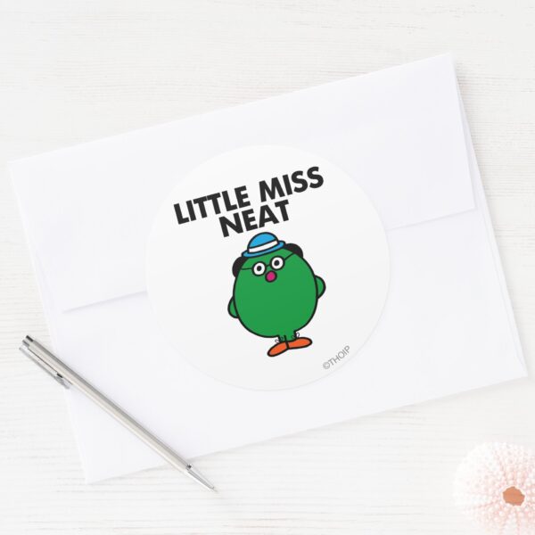 Meet Little Miss Neat Classic Round Sticker