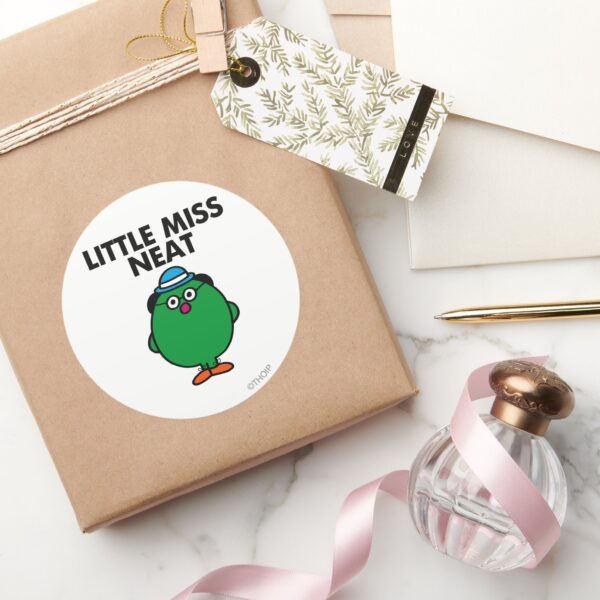 Meet Little Miss Neat Classic Round Sticker
