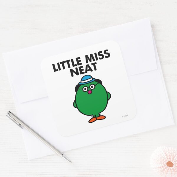 Meet_Little_Miss_Neat_Square_Sticker_3 Meet Little Miss Neat Square Sticker