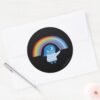 Melancholy Spirals Classic Round Sticker