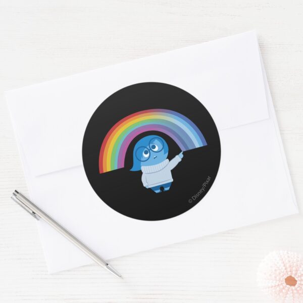 Melancholy Spirals Classic Round Sticker