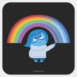 Melancholy Spirals Square Sticker