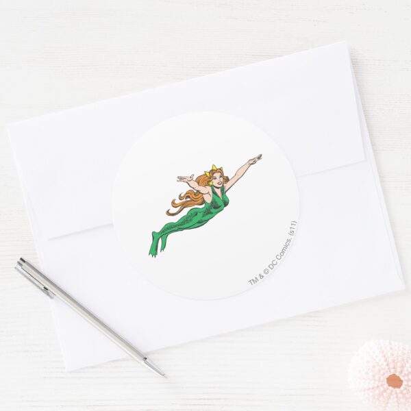 Mera_Soars_Classic_Round_Sticker_3 Mera Soars Classic Round Sticker