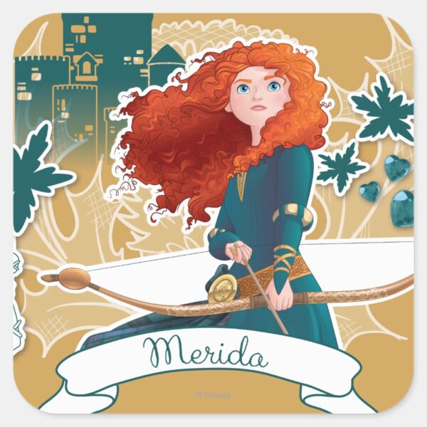 Merida_-_Brave_Princess_Square_Sticker_1 Merida Brave Princess Square Sticker