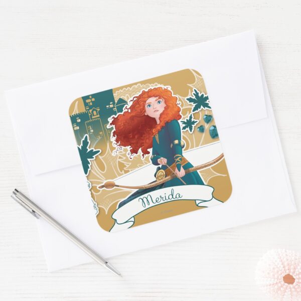 Merida_-_Brave_Princess_Square_Sticker_3 Merida Brave Princess Square Sticker