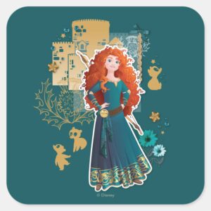 Merida_-_Confidence_Makes_Me_Brave_Square_Sticker_1 Merida Confidence Makes Me Brave Square Sticker