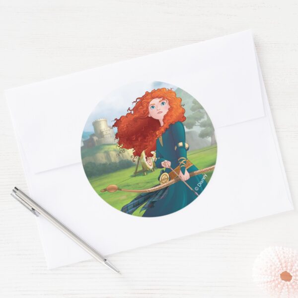 Merida___Let's_Do_This_Classic_Round_Sticker_3 Merida Lets Do This Classic Round Sticker
