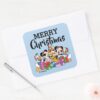 Merry_Christmas___Holiday_Cheer_Group_Square_Sticker_3 Merry Christmas Holiday Cheer Group Square Sticker