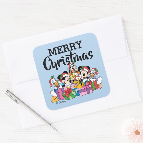 Merry_Christmas___Holiday_Cheer_Group_Square_Sticker_3 Merry Christmas Holiday Cheer Group Square Sticker