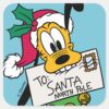 Merry_Christmas___Pluto_Santa_Claus_Square_Sticker_1 Merry Christmas Pluto Santa Claus Square Sticker