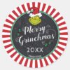 Merry_Grinchmas___Grinch_Holiday_Party_Classic_Round_Sticker_2 Merry Grinchmas Grinch Holiday Party Classic Round Sticker