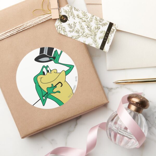 Michigan_J._Frog_in_Color_Classic_Round_Sticker_5 Michigan J. Frog In Color Classic Round Sticker