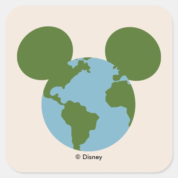 Mickey_Earth_Icon_Square_Sticker_1 Mickey Earth Icon Square Sticker
