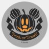 Mickey_Jack-o'-Lantern___Trick_or_Treat_Classic_Round_Sticker_1 Mickey Jack O Lantern Trick Or Treat Classic Round Sticker
