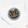 Mickey_Jack-o'-Lantern___Trick_or_Treat_Classic_Round_Sticker_3 Mickey Jack O Lantern Trick Or Treat Classic Round Sticker