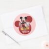 Mickey Mickey Clubhouse Head Icon Classic Round Sticker