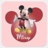 Mickey Mickey Clubhouse Head Icon Square Sticker