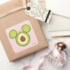 Mickey Mouse Avocado Icon Square Sticker