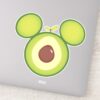 Mickey Mouse Avocado Icon Sticker