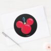 Mickey Mouse Christmas Ornament Classic Round Sticker