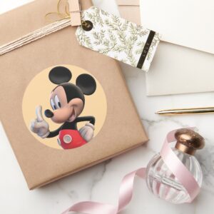 Mickey_Mouse_Clubhouse___Pointing_Classic_Round_Sticker_4 Mickey Mouse Clubhouse Pointing Classic Round Sticker