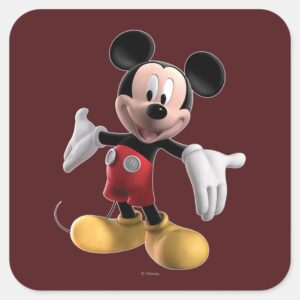 Mickey_Mouse_Clubhouse___Welcome_Square_Sticker_1 Mickey Mouse Clubhouse Welcome Square Sticker