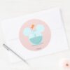 Mickey Mouse Fish Bowl Icon Classic Round Sticker