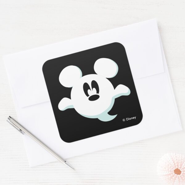Mickey_Mouse_Ghost_Square_Sticker_3 Mickey Mouse Ghost Square Sticker