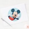 Mickey_Mouse_Laying_Down_Classic_Round_Sticker_3 Mickey Mouse Laying Down Classic Round Sticker
