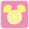 Mickey Mouse Lemon Icon Square Sticker