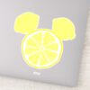 Mickey Mouse Lemon Icon Name Sticker