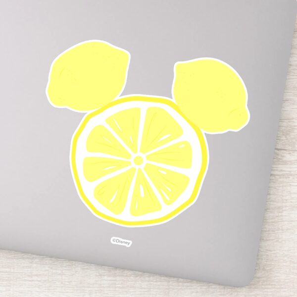 Mickey Mouse Lemon Icon Name Sticker
