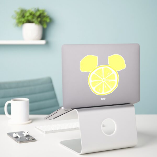 Mickey Mouse Lemon Icon Name Sticker