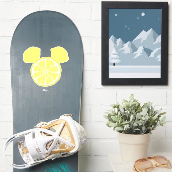 Mickey Mouse Lemon Icon Name Sticker