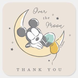 Mickey_Mouse_Over_the_Moon_Thank_You_Square_Sticker_2 Mickey Mouse Over The Moon Thank You Square Sticker