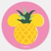 Mickey Mouse Pineapple Icon Classic Round Sticker