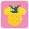 Mickey Mouse Pineapple Icon Square Sticker