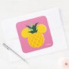 Mickey Mouse Pineapple Icon Square Sticker