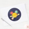 Mickey Mouse Planet Icon Classic Round Sticker