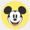 Mickey_Mouse_Smiling_Classic_Round_Sticker_1 Mickey Mouse Smiling Classic Round Sticker