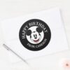 Mickey_Mouse_Smiling___Happy_Birthday_Classic_Round_Sticker_3 Mickey Mouse Smiling Happy Birthday Classic Round Sticker