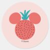 Mickey Mouse Strawberry Icon Classic Round Sticker