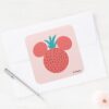 Mickey Mouse Strawberry Icon Square Sticker
